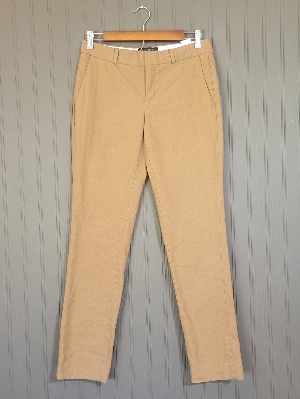 Banana Republic Ryan Chino Pants Trousers Straight Leg Brown Women's Size 0